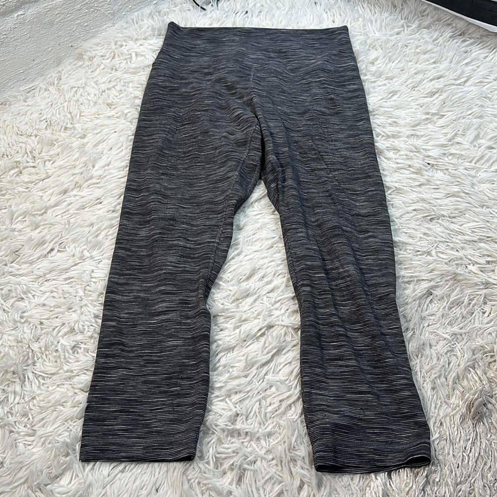 Lululemon Align Crop *21" Wee Are From Space Dark Carbon Ice Grey